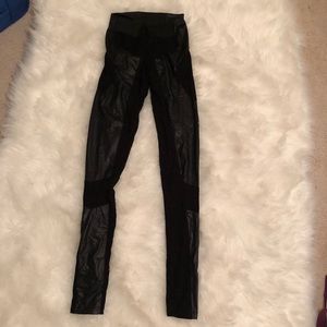ASOS leggings pleather accents